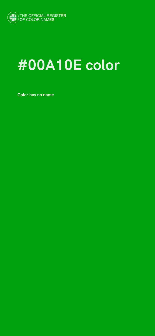 #00A10E color image