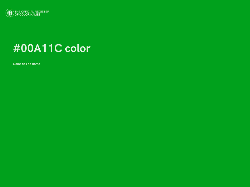 #00A11C color image