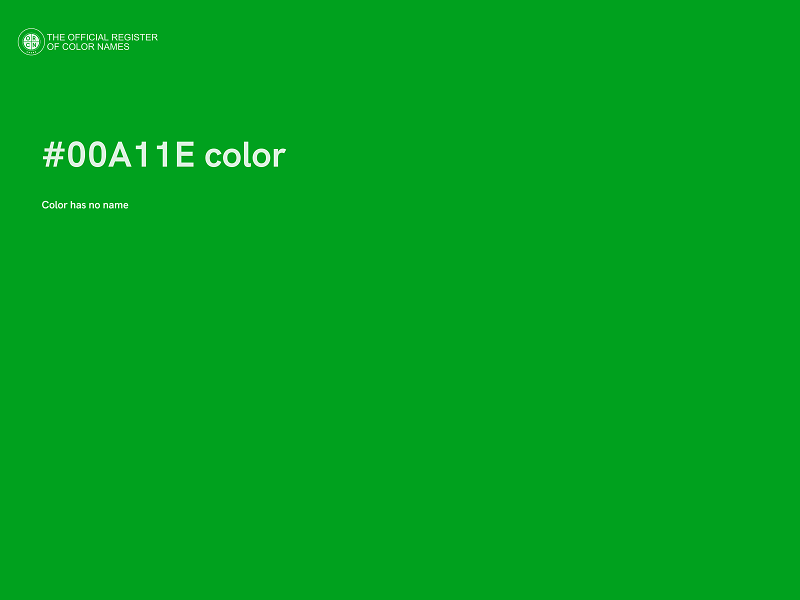 #00A11E color image