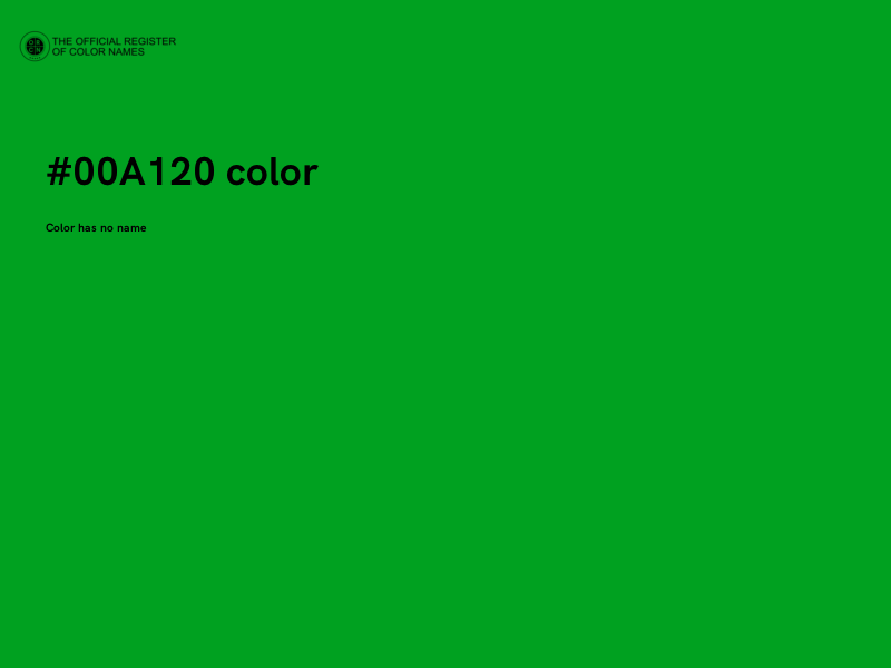 #00A120 color image