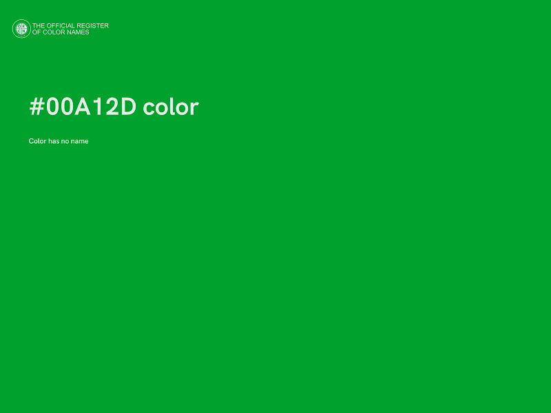 #00A12D color image
