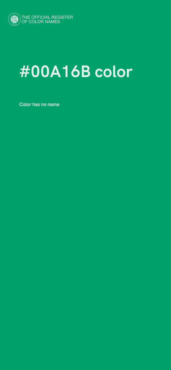 #00A16B color image