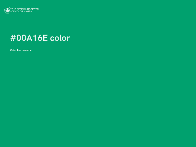 #00A16E color image