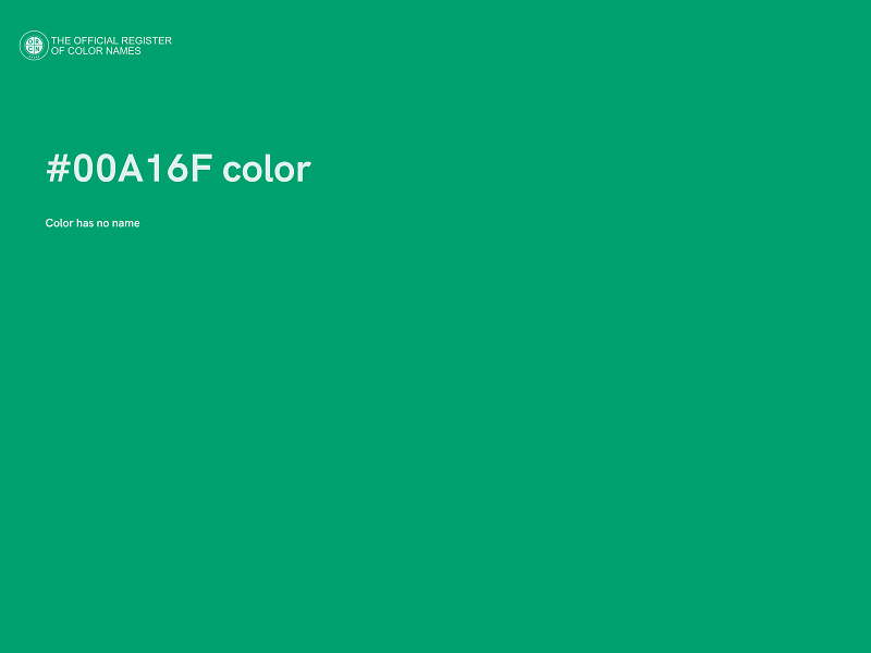 #00A16F color image