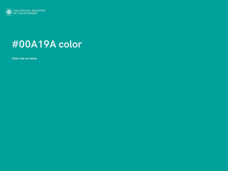 #00A19A color image