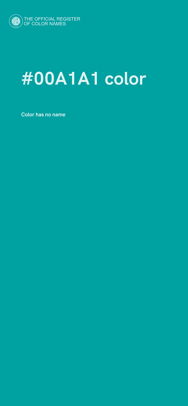 #00A1A1 color image