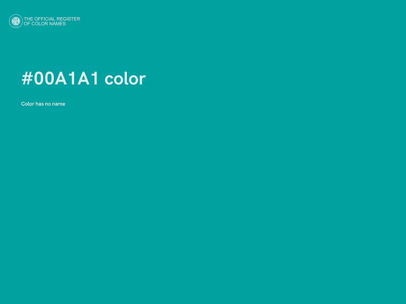 #00A1A1 color image