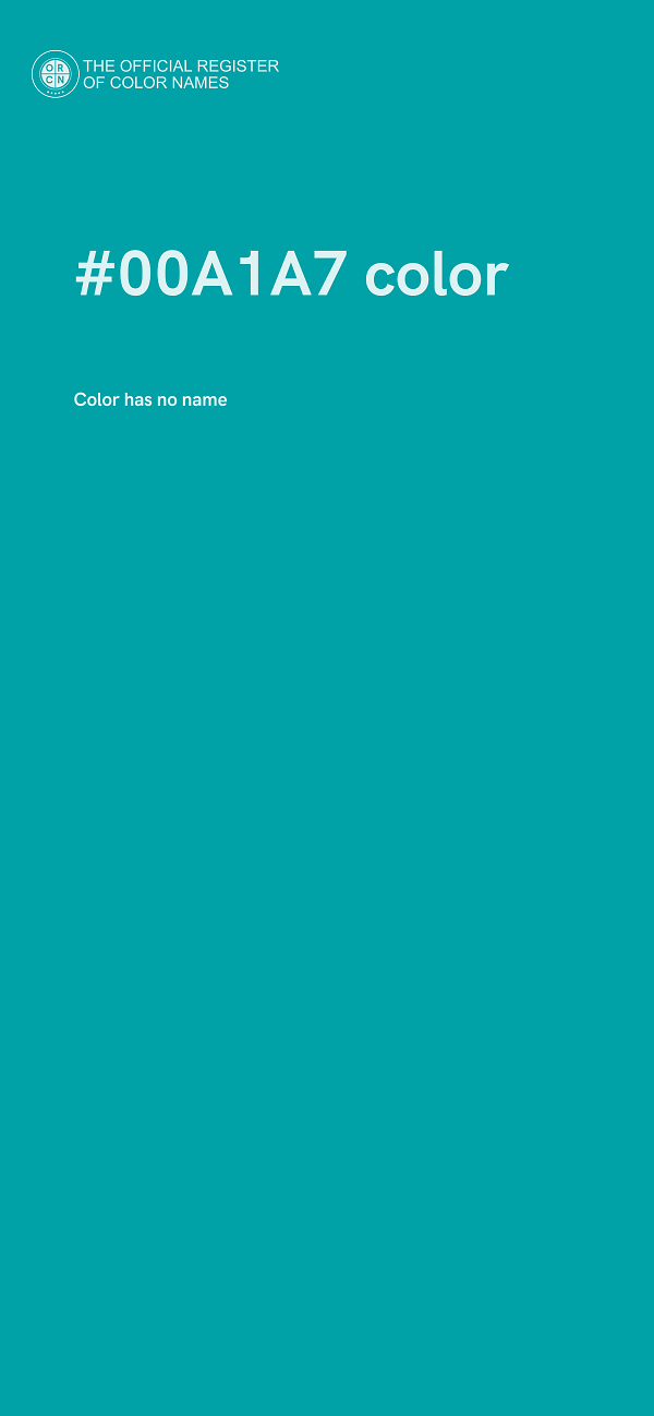 #00A1A7 color image