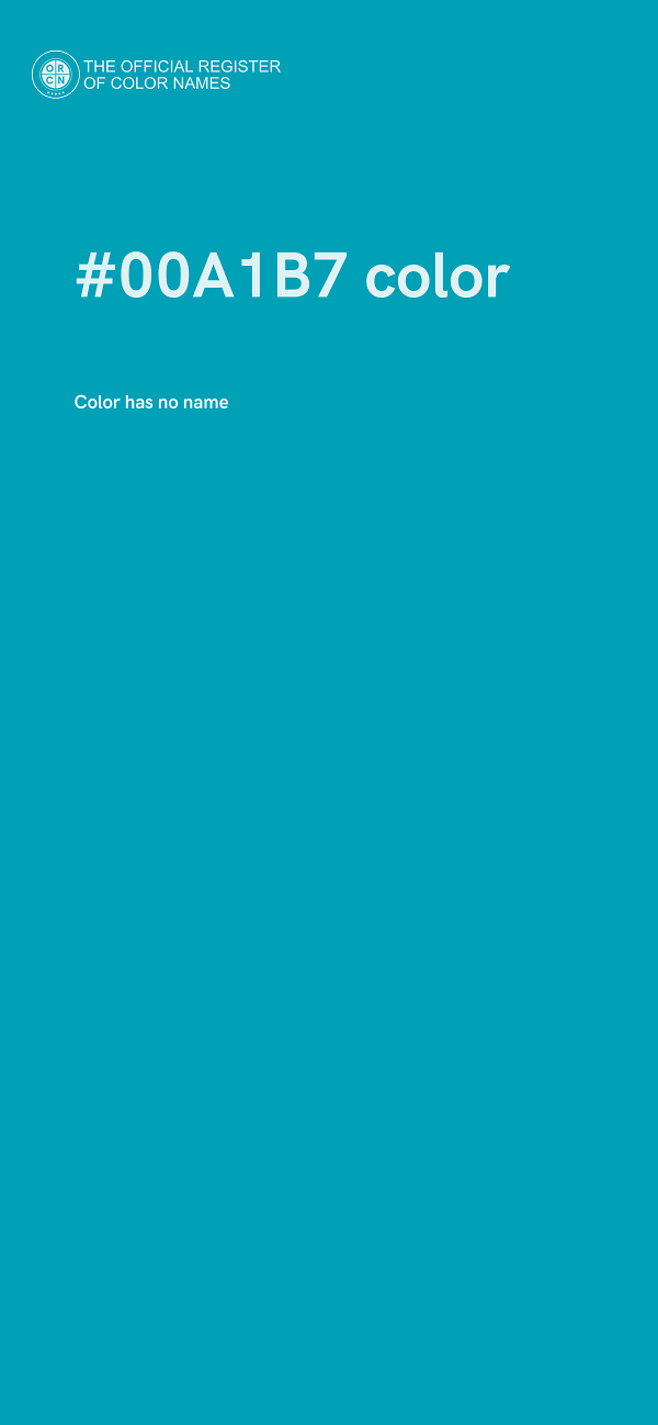 #00A1B7 color image