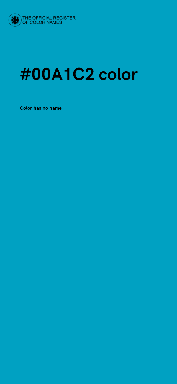 #00A1C2 color image