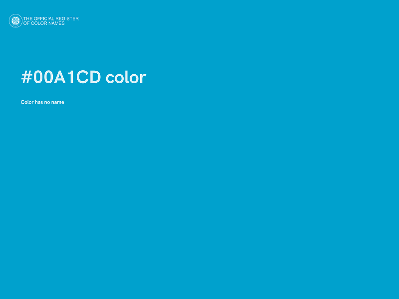 #00A1CD color image