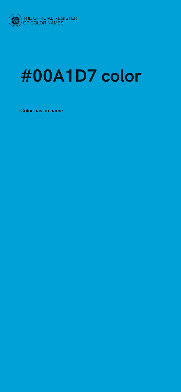 #00A1D7 color image