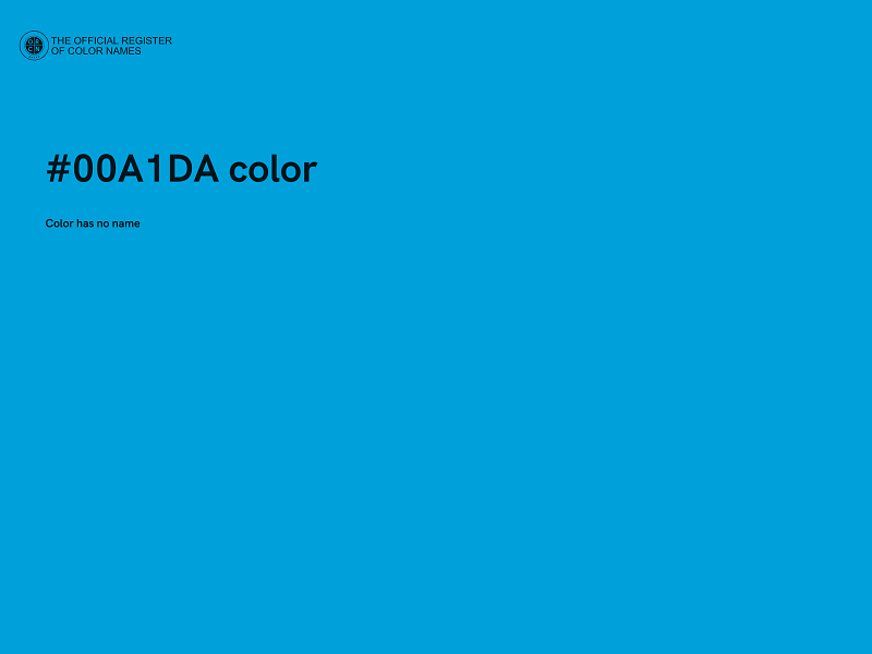 #00A1DA color image