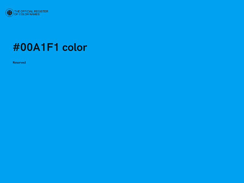 #00A1F1 color image