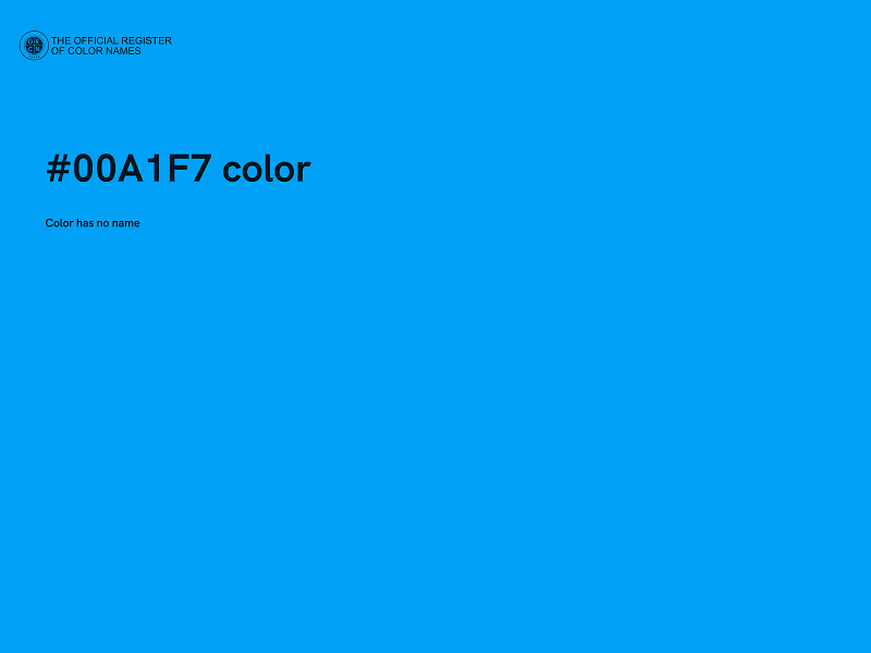 #00A1F7 color image