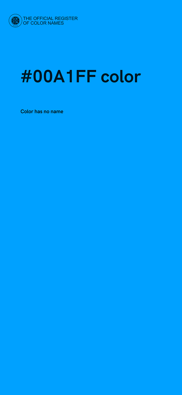 #00A1FF color image