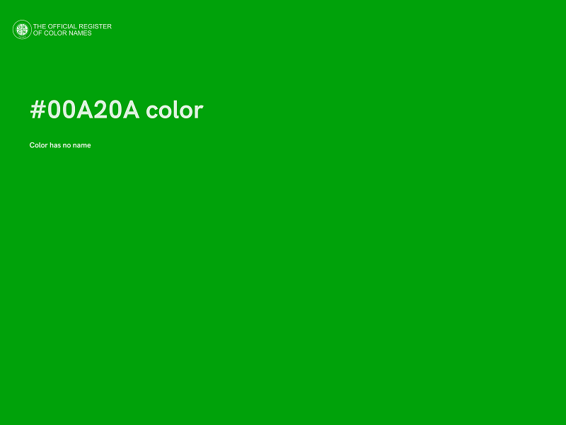 #00A20A color image