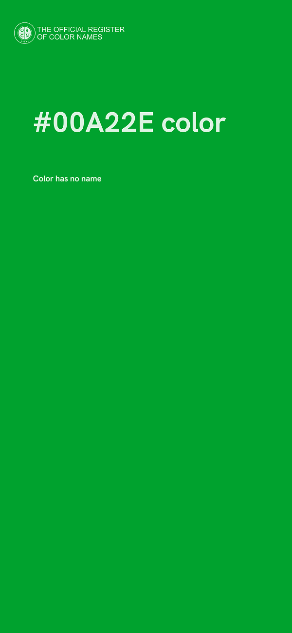 #00A22E color image