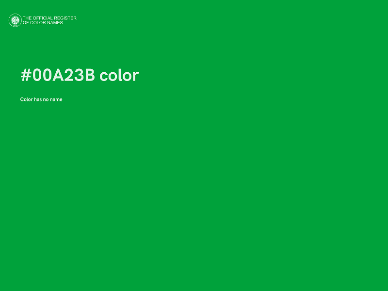 #00A23B color image
