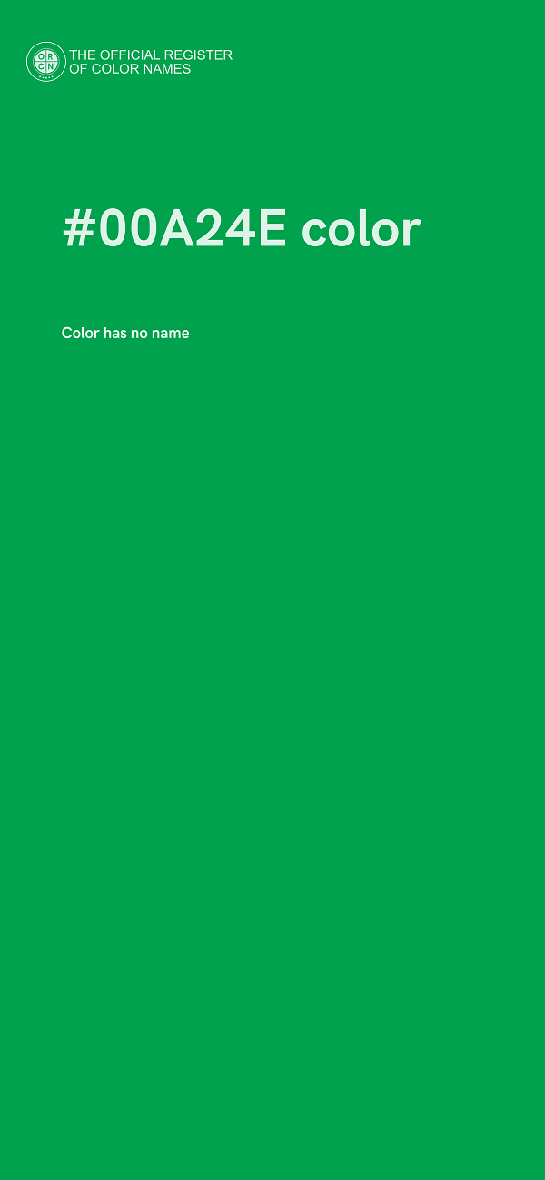 #00A24E color image