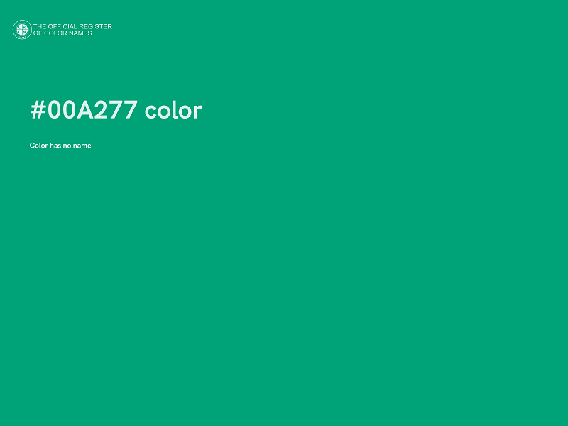 #00A277 color image