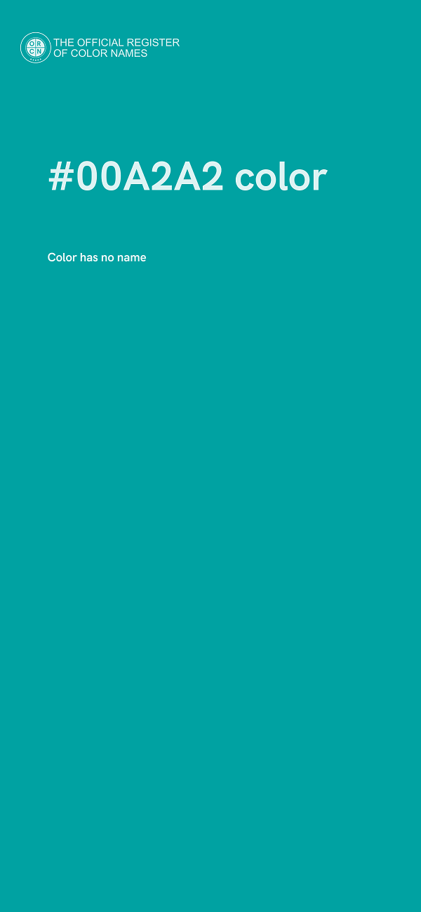 #00A2A2 color image