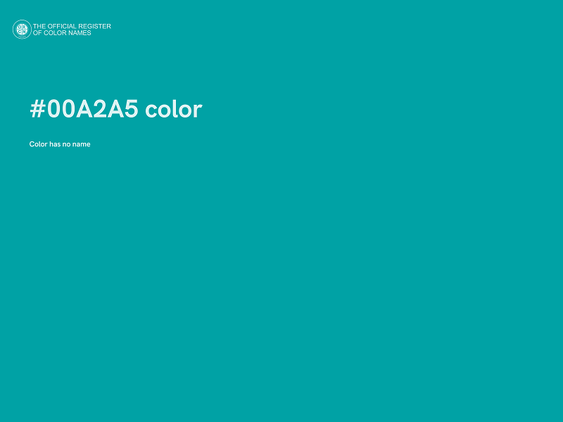 #00A2A5 color image