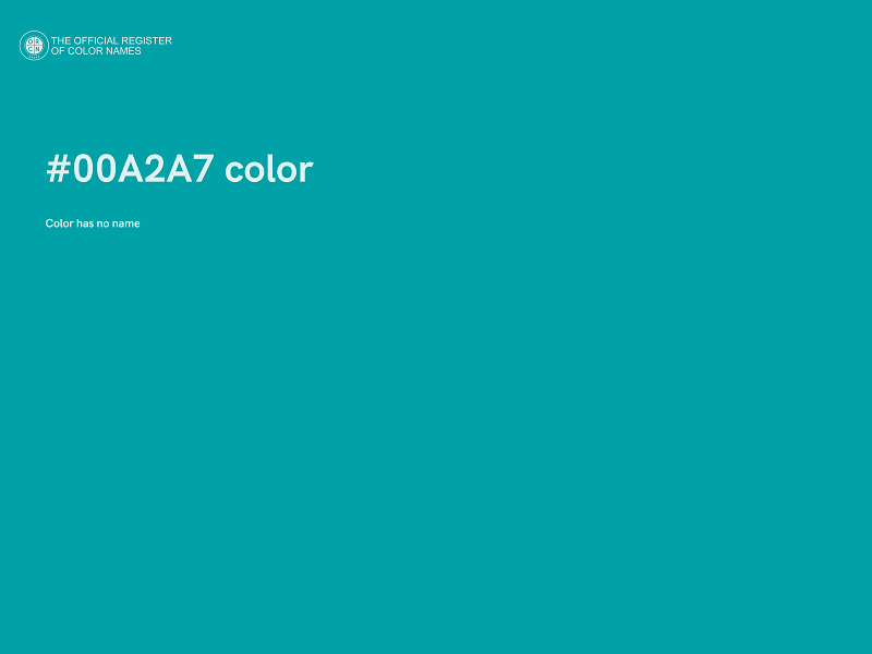 #00A2A7 color image