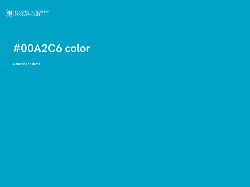 #00A2C6 color image