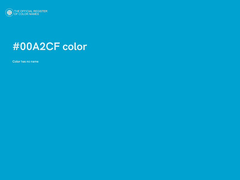 #00A2CF color image