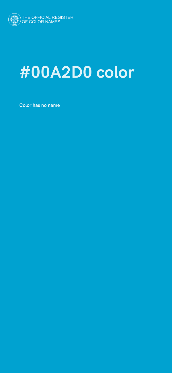 #00A2D0 color image