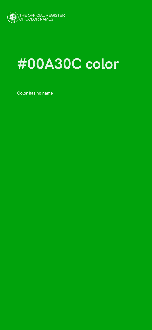 #00A30C color image