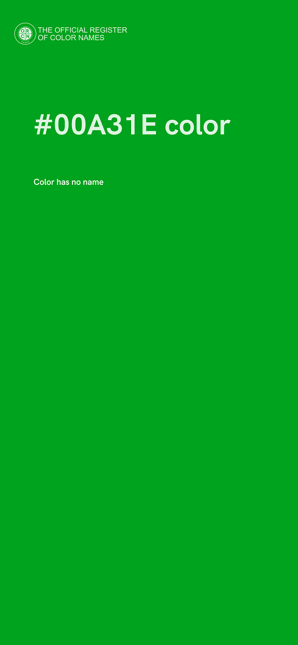 #00A31E color image