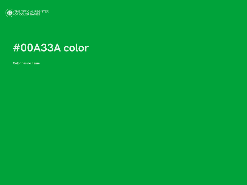 #00A33A color image