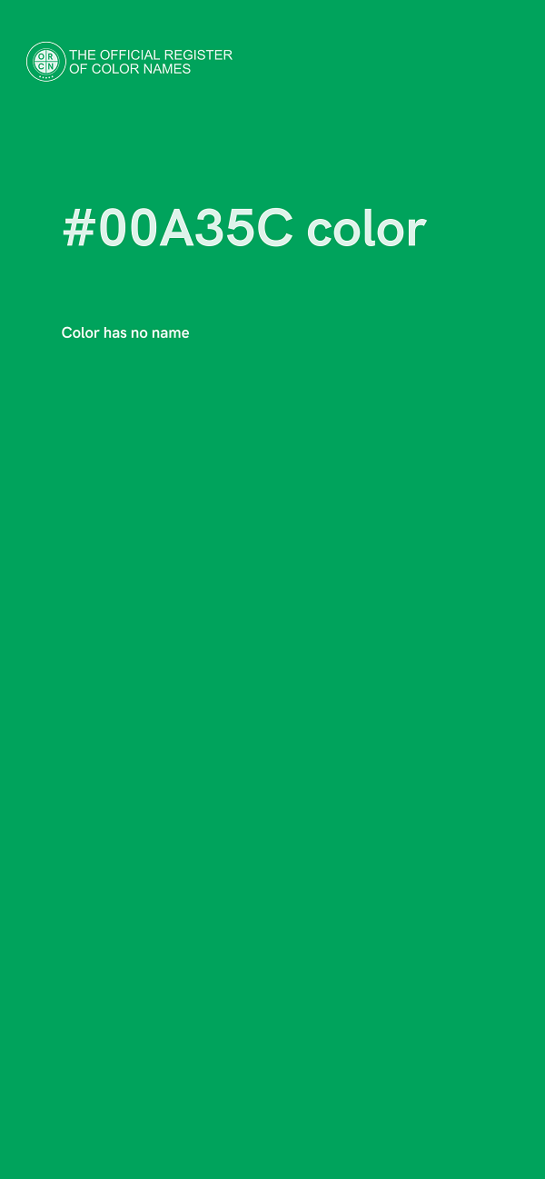 #00A35C color image