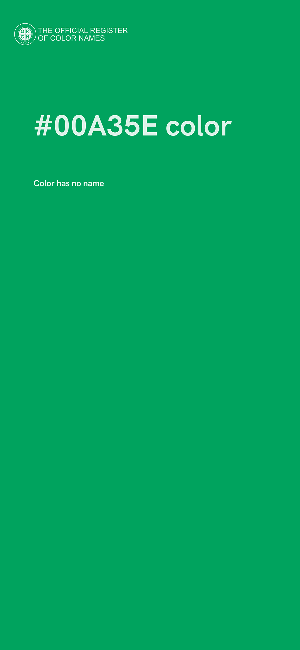 #00A35E color image