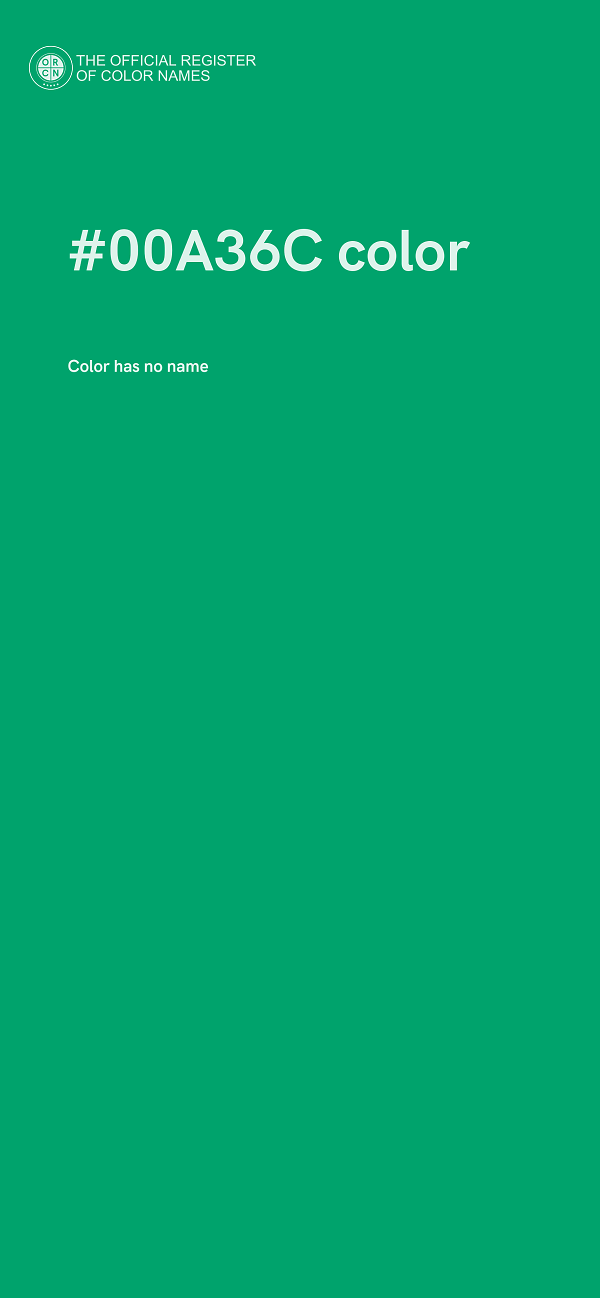#00A36C color image
