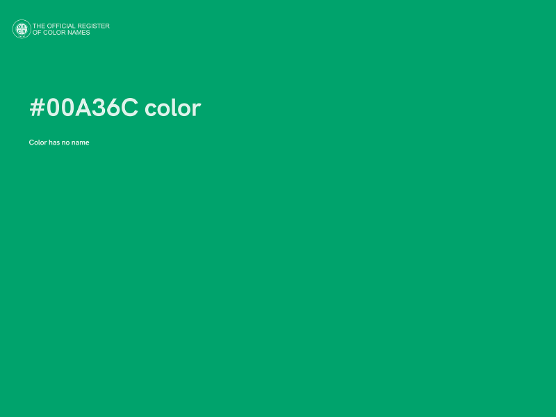 #00A36C color image