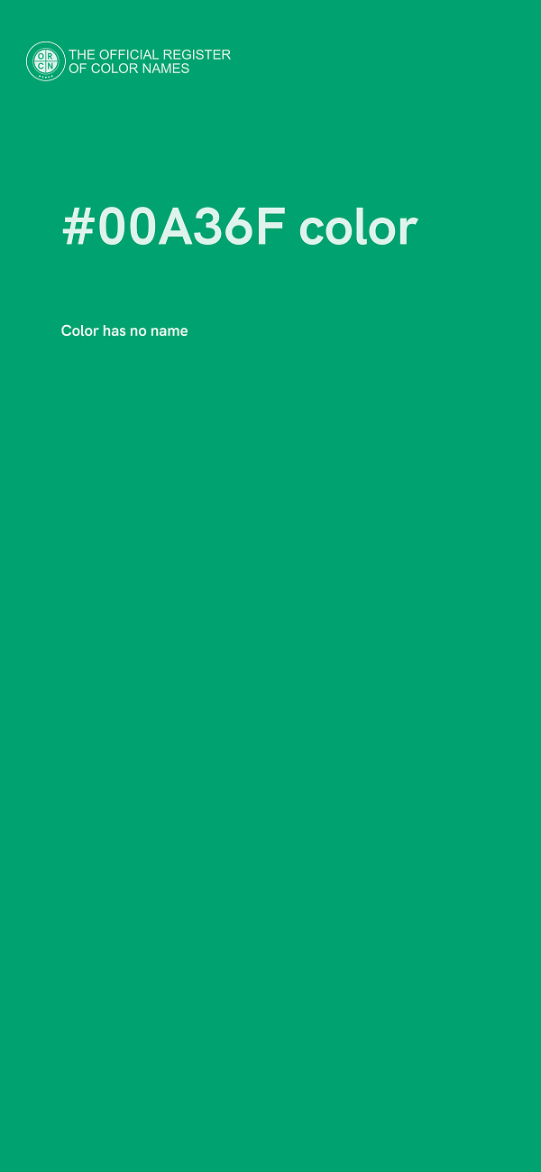#00A36F color image