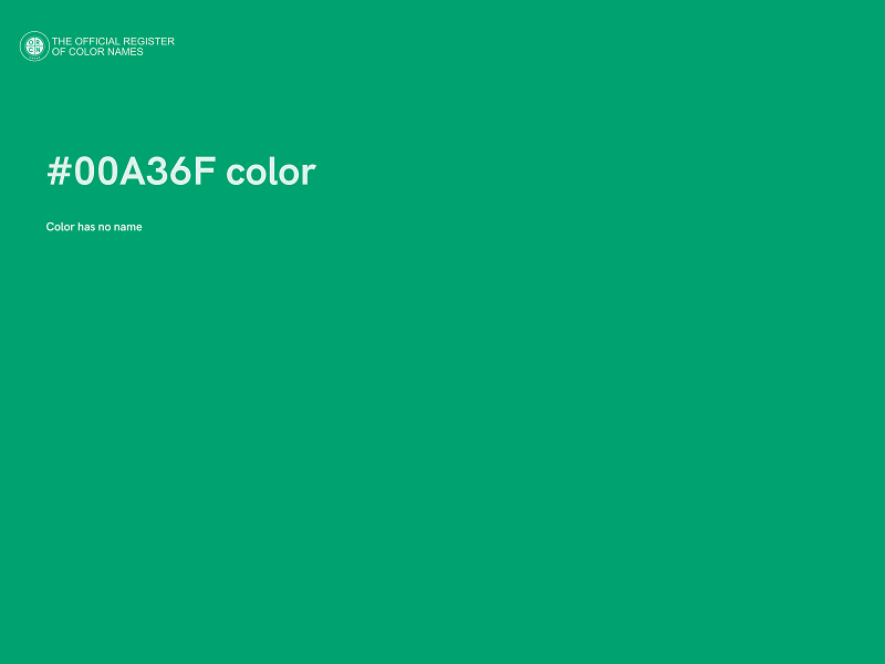 #00A36F color image
