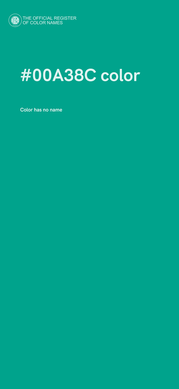#00A38C color image