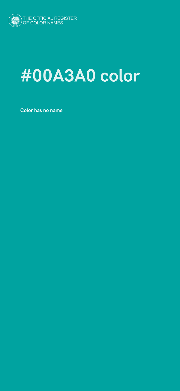 #00A3A0 color image