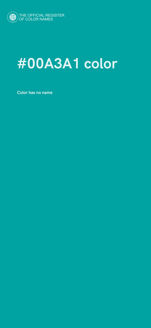 #00A3A1 color image