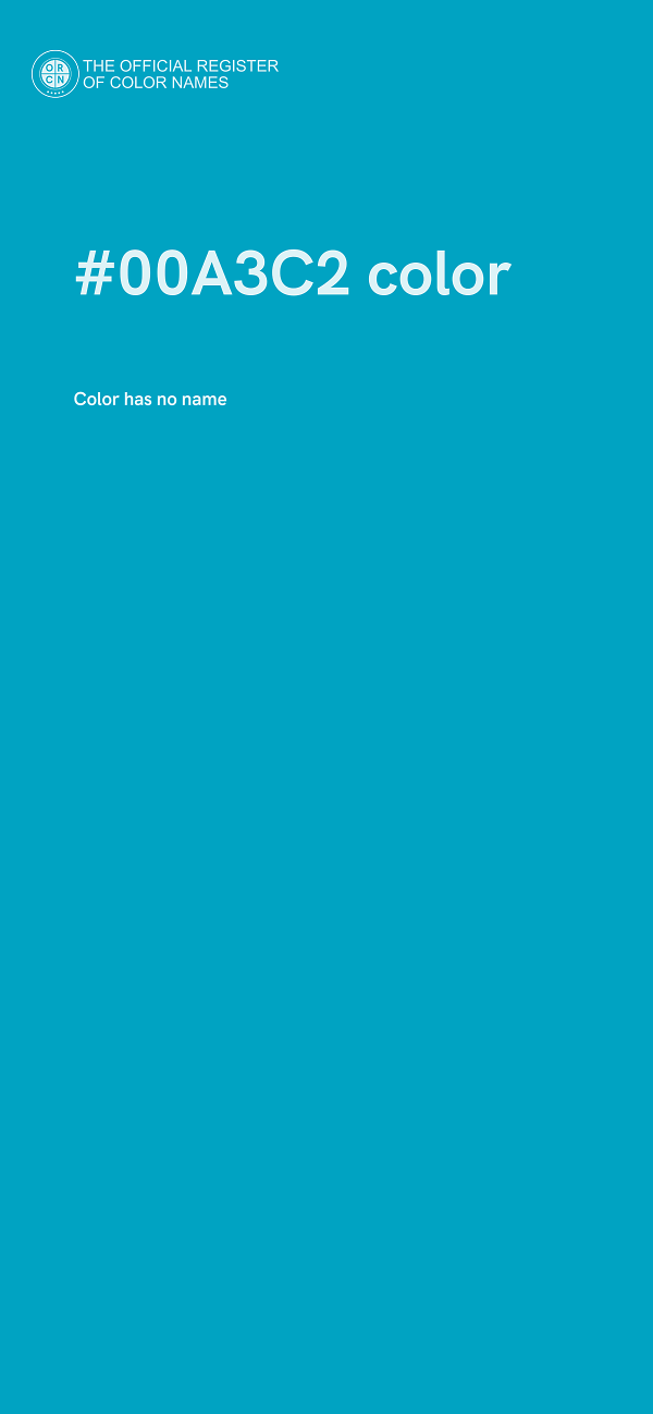 #00A3C2 color image