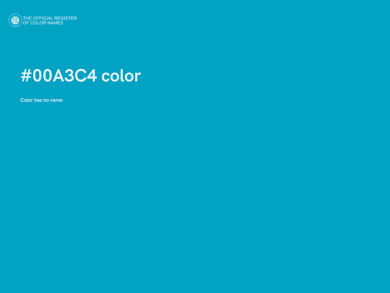 #00A3C4 color image