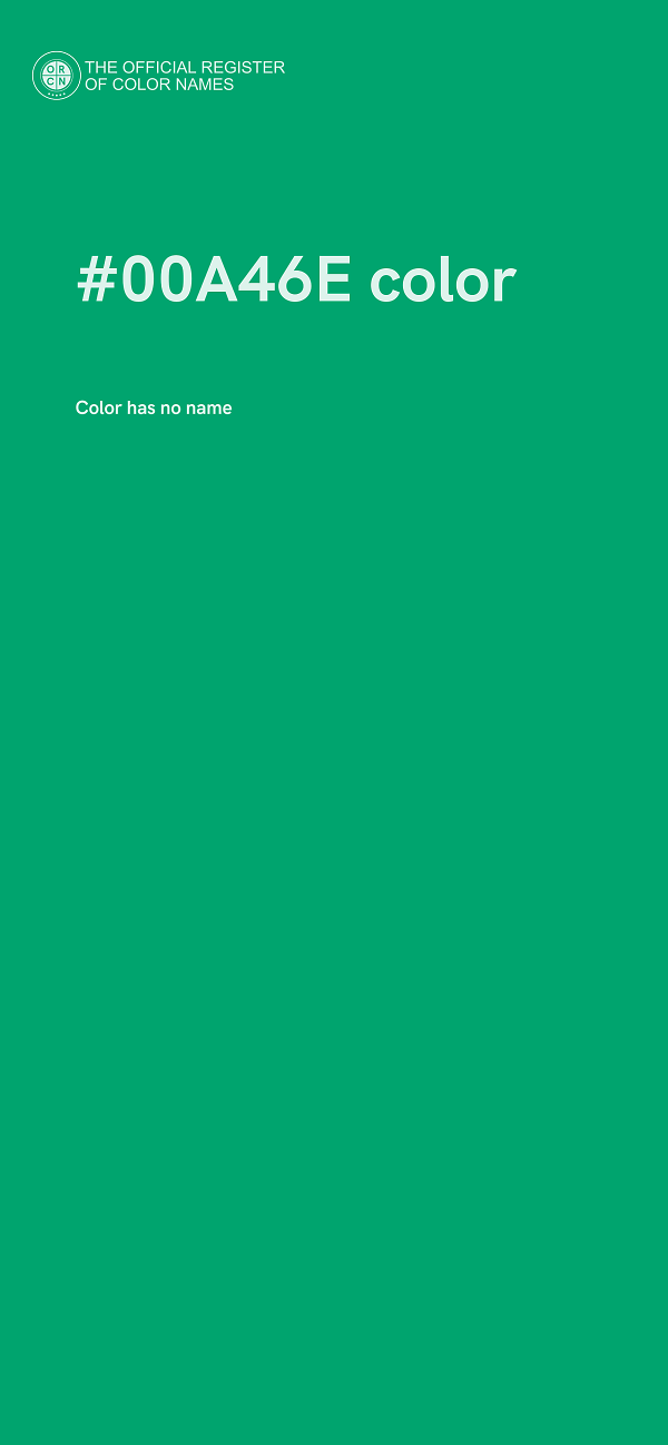 #00A46E color image