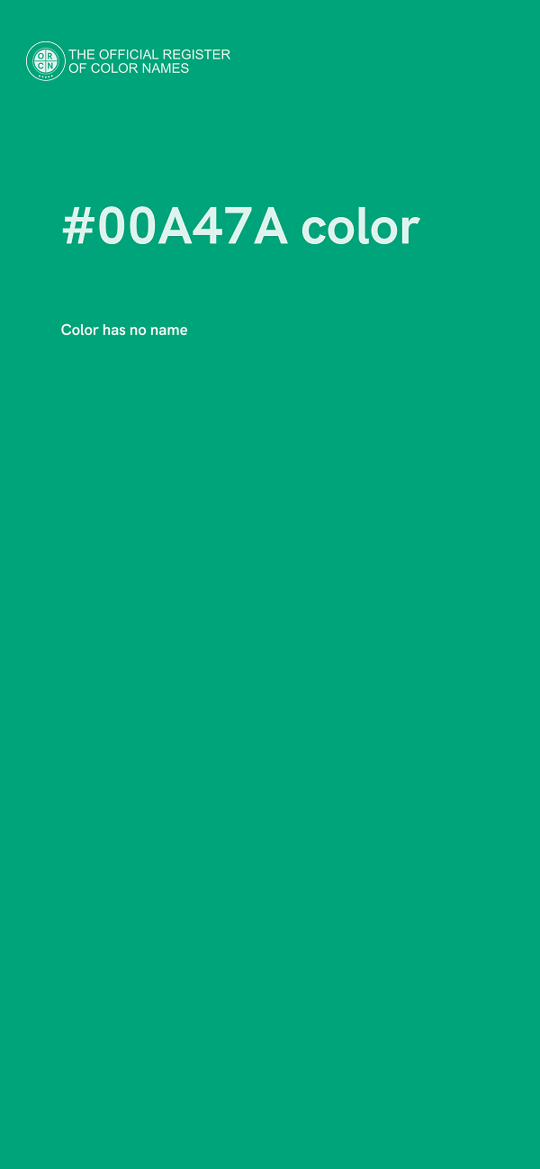 #00A47A color image