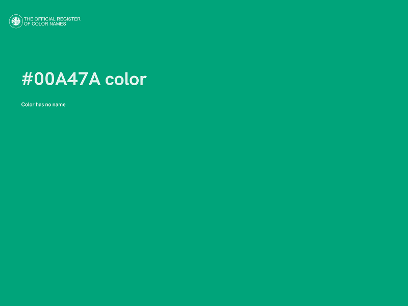 #00A47A color image