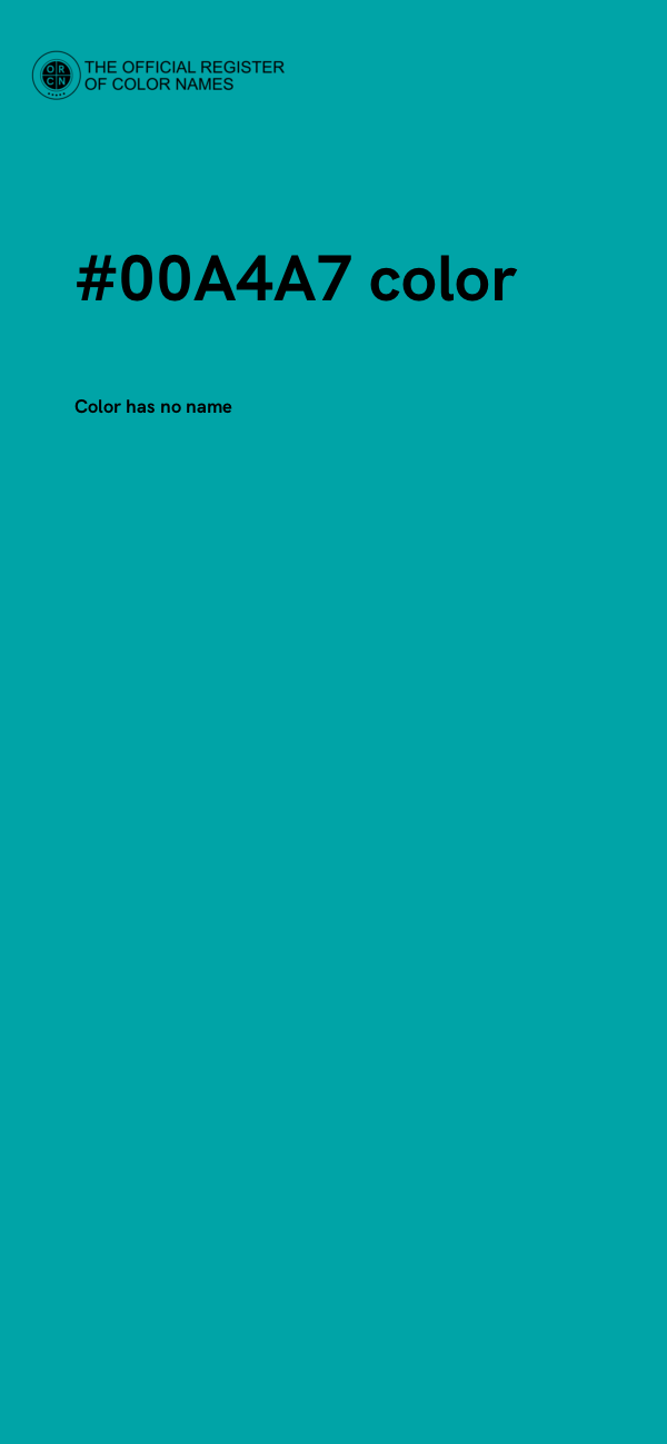 #00A4A7 color image
