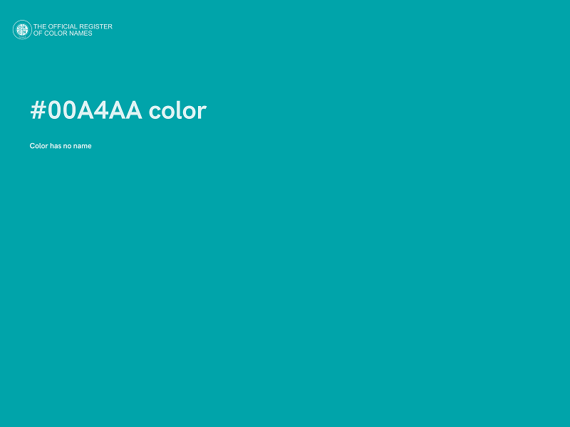 #00A4AA color image